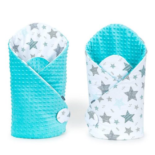 Dreamy minky pólya - Csillagmix menta minkyvel