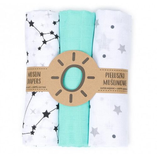  Dreamy muszlin textil pelenkacsomag - Galaxys variáció
