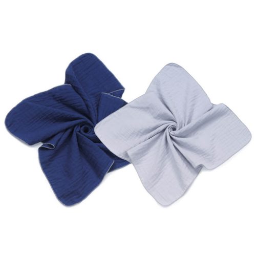  Dreamy dupla muszlin 2 darabos textil pelenkacsomag - Kék és szürke