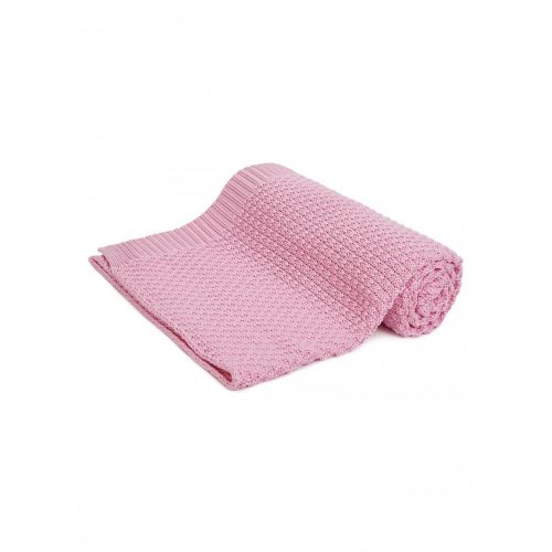 Pure bambusz kötött takaró - Rózsaszín