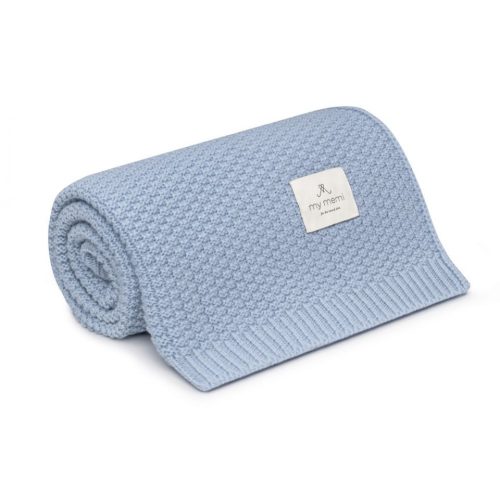 Best merinói gyapjú kötött takaró - Kék