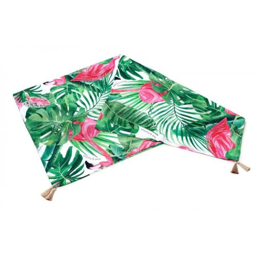 Basic bambusz takaró 110x120cm - Flamingók