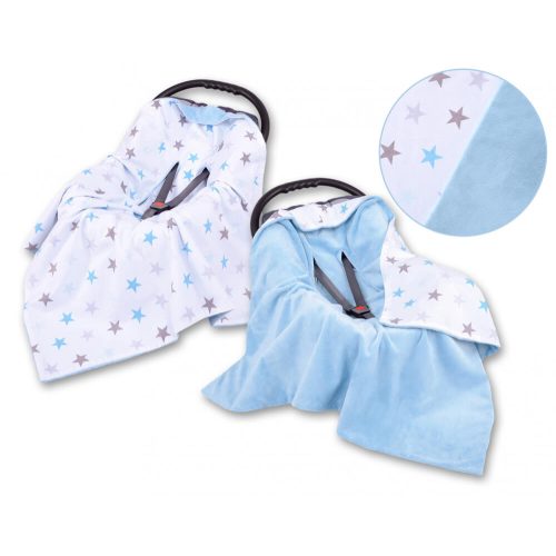 Harmony babaülés-és babakocsi takaró - Kék csillagok