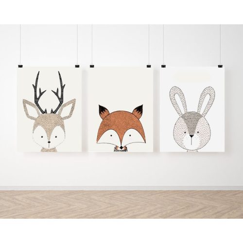  Fancy dekor kép kollekció - Erdei állatok