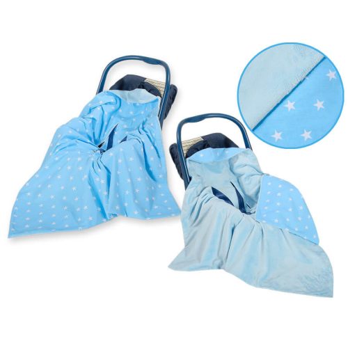 Harmony babaülés-és babakocsi takaró - Csillagok kék